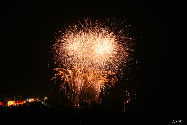 2010年7月31日 岐阜 坂祝町 「さかほぎ祭り」爆裂大花火
